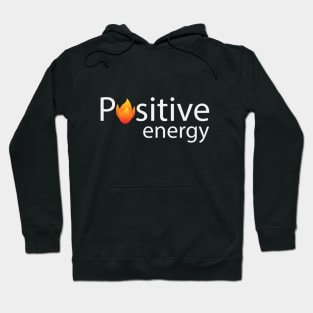 Positive energy artistic text design Hoodie